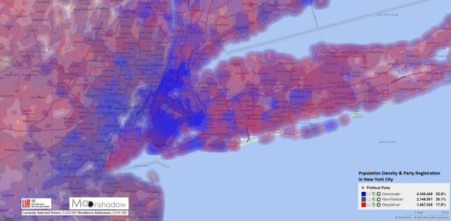 Population-Density-and-Party-Registration-in-New-York-City